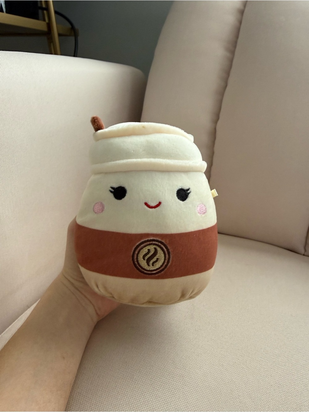 Renee Coffee Cup Squishmallow from Claire’s